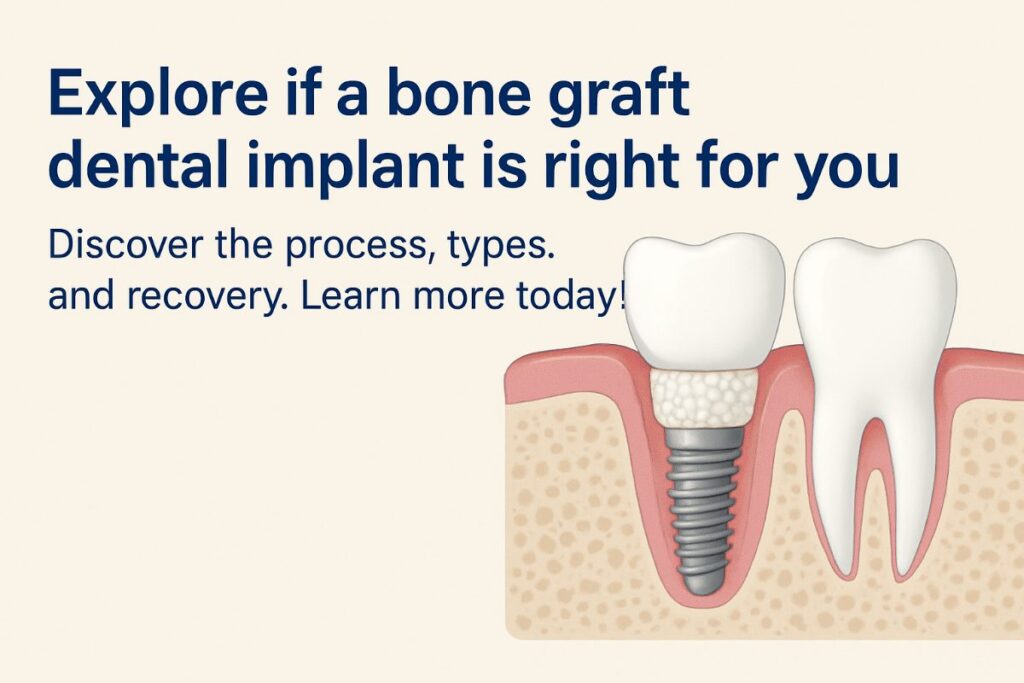 Image of a dentist in Phoenix, AZ explaining the bone graft dental implant procedure to a patient, pointing to a 3D scan of the patient's jawbone. No text on image.