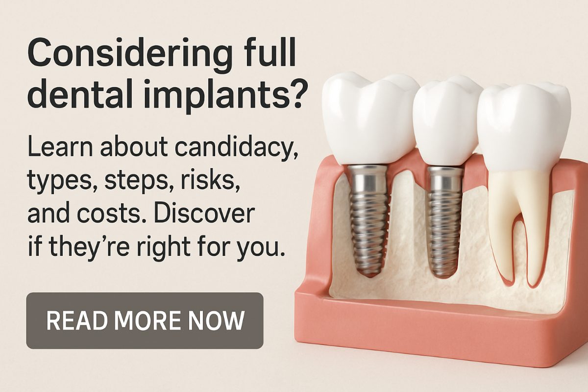 A close up image of a dentist placing an implant into a patient's mouth with surgical tools. The dentist is wearing a mask and surgical gloves, and the focus is on the precision of the implant placement. No text on the image.